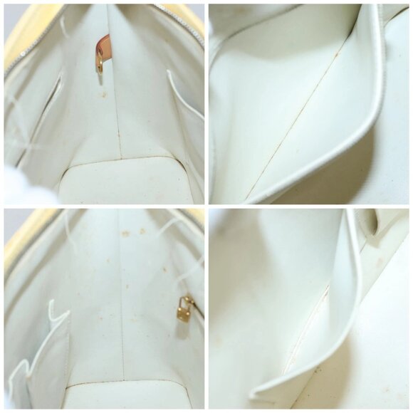 LOUIS VUITTON Monogram Vernis Houston Hand Bag Perle M91342 LV Auth 130722 - Picture 16 of 16